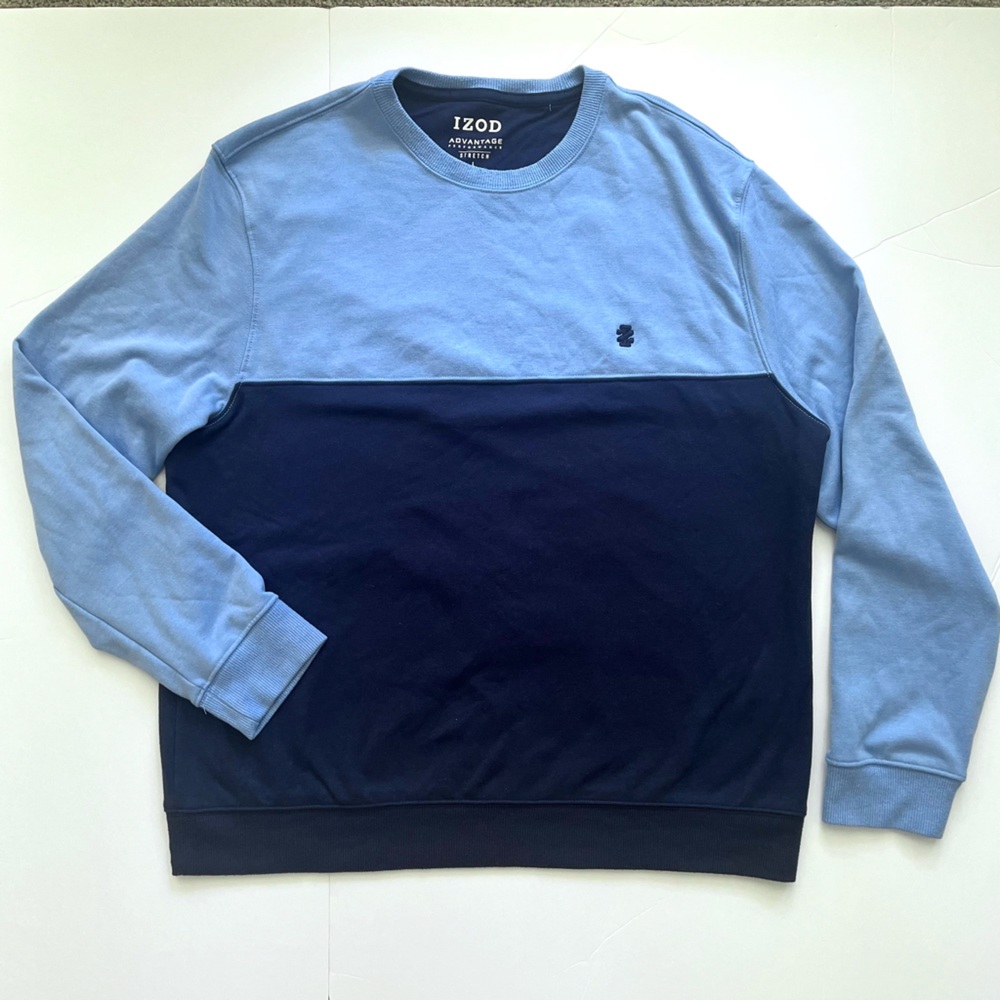 Izod Advantage Stretch Sweater in Blue